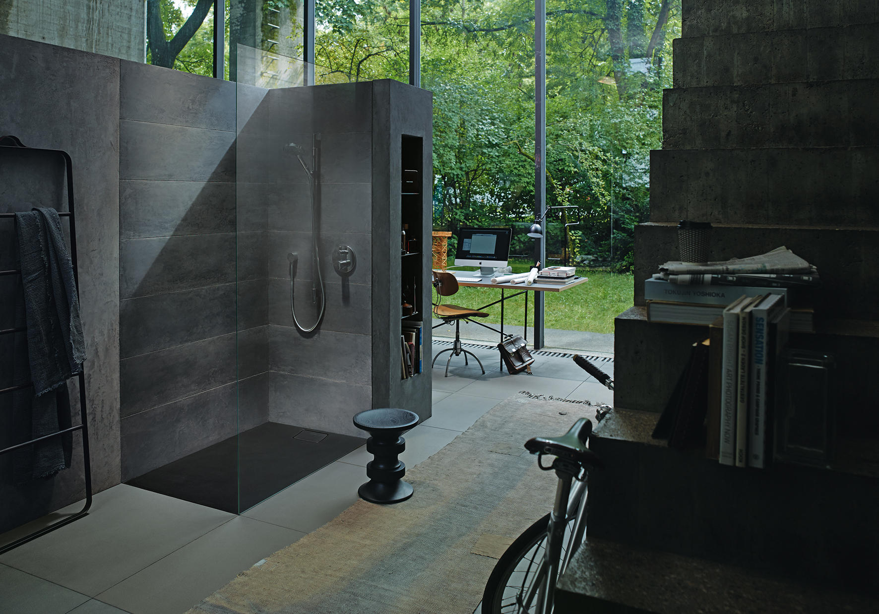 Badkamer inspiratie grijs: wandtegels badkamer grijs in the mood ...