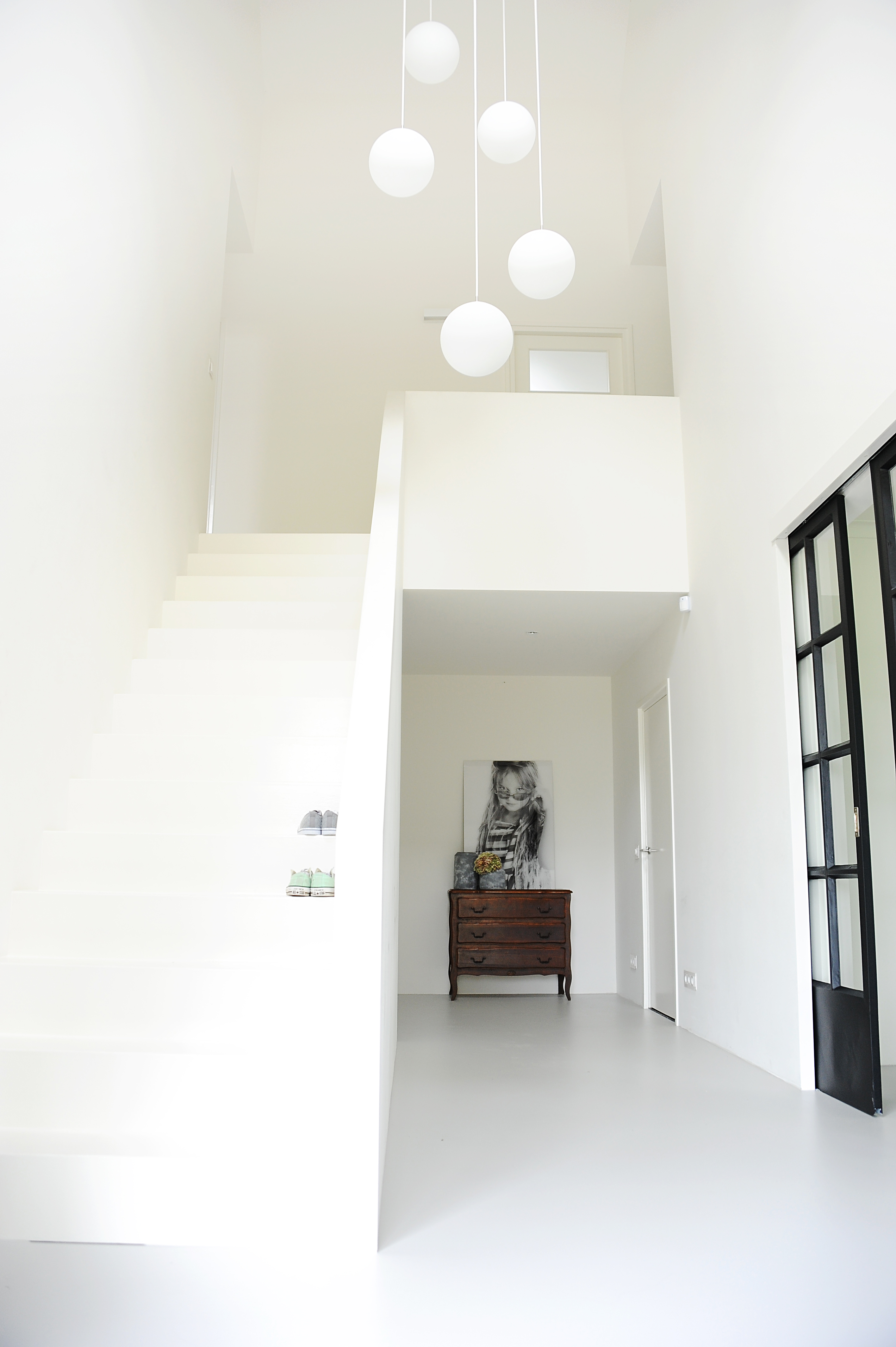 moderne witte hal
