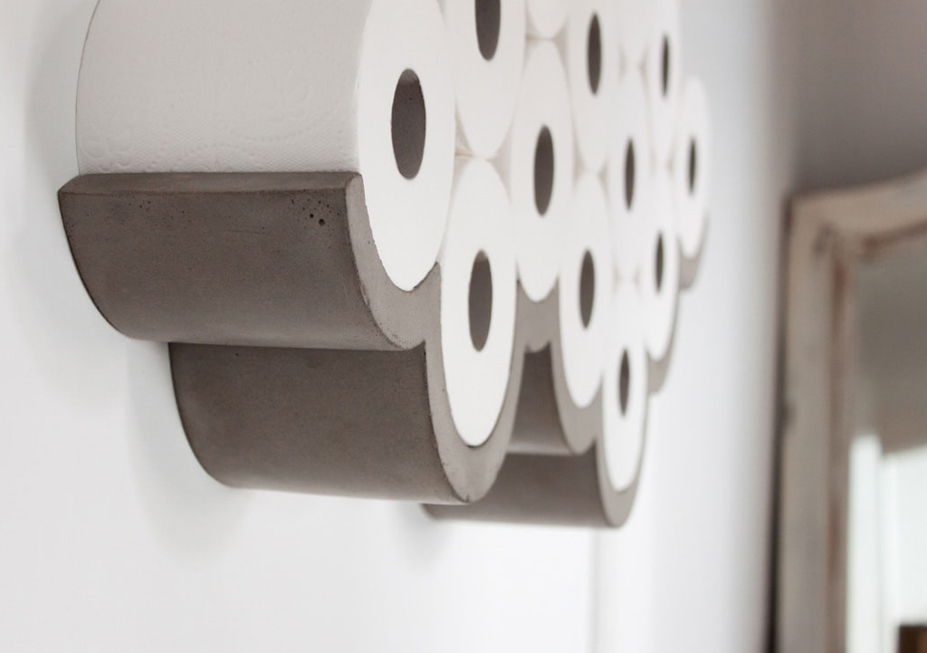 toiletrolhouder van beton