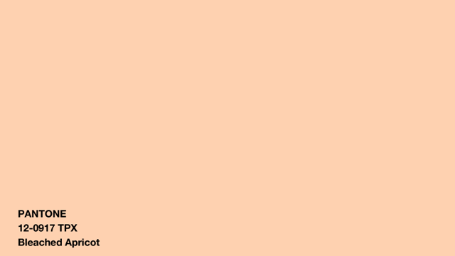 pantone bleached apricot